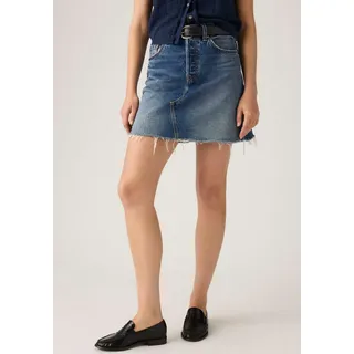 Levi's Jeansrock "DECONSTRUCTED SKIRT H1'26", Damen, Gr. 27, free lunch skirt, Web, Obermaterial: 100% Baumwolle, unifarben, regular fit ca. Mitte Oberschenkel, Röcke Jeansrock, im Five-Pocket Style