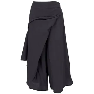 Guru-Shop Relaxhose Ethno Hosenrock, Boho Maxirock, Sommerrock -.. alternative Bekleidung schwarz L/XL