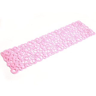 GLOGLOW Rechteck-Form-Fühlte Tischdecken-Läufer-Tischsets, hitzebeständige Tabellen-Matten-Haushalts-Dekorationen(Rosa)