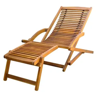 vidaXL Gartenliege 150 x 70 x 69 cm braun klappbar