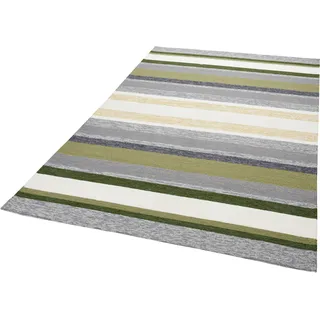 Teppich GINO FALCONE "Rosetta-Stripes" Teppiche Gr. B/L: 120 cm x 180 cm, 20 mm, 1 St., grün Esszimmerteppiche In- und Outdoor geeignet, Wohnzimmer