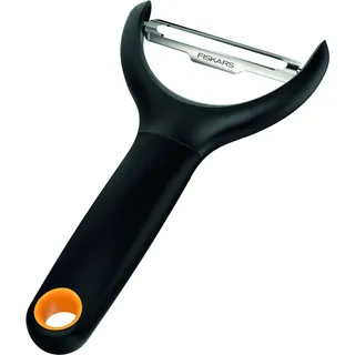 Fiskars Functional Form Gemüseschäler Sparschäler 23 cm Edelstahl schwarz