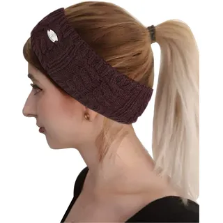 AnJuHoPa Frauen Stirnband Gestrickter Ohrwärmer für Frauen Teenager Winter Stirnband Weinrot (gemeinsame dicke)