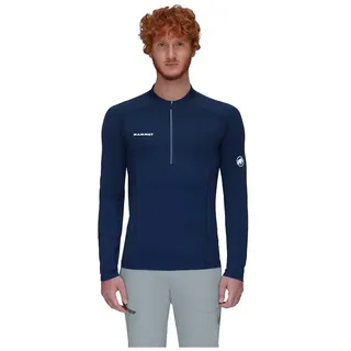 Mammut Aenergy Fl Zip Langarm-t-shirt - Marine - S