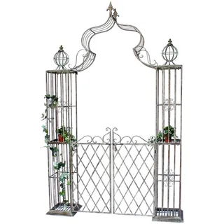 DanDiBo Ambiente Rosenbogen mit Tor Pforte 275 x 170 cm Metall