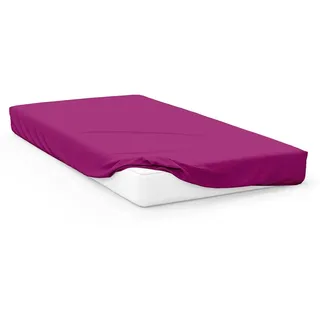 Soleil d'ocre 911154 Sie Spannbettlaken Baby Baumwolle Cassis 60 x 120 cm