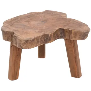 CREEDWOOD Pflanzen HOCKER Slice | Massivholz | Baumscheibe Beistelltisch, Blumenhocker, Baumstamm Holz Schemel, Kleiner Blumentisch, Kaffeetisch Natur