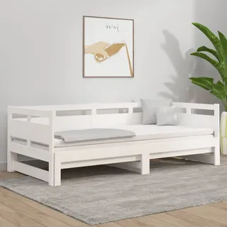 Festnight Tagesbett Ausziehbar 90x200 cm Ausziehbett Sofabett Ausziehbares Bett Jugendbett Gästebett Funktionsbett Bettsofa Kinderbett Schlafsofa Einzelbett Doppelbett Bettgestell Holz