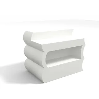 Bar-theke Stil Lounge Aus Harz Aussen Und Innenbereich Garten Mod. Clipper Weiss