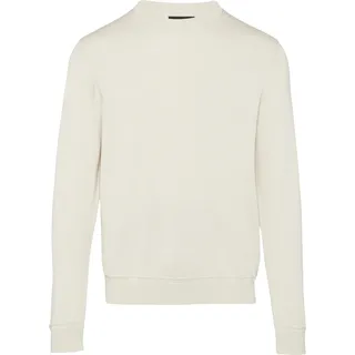 Edler Feinstrickpullover aus Baumwollmix mit Rippbündchen - creme - 3XL