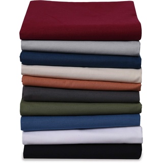 EllaTex Renforce Bettlaken Haustuch aus 100% Baumwolle ohne Gummizug, Farbe: Silbergrau, Größe: 220 x 260 cm