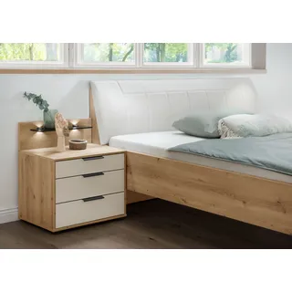 Wiemann Nachtkonsole Monaco, Made in Germany, in erstklassiger Qualität,«, mit widerstandsfähiger Glasfront, vormontiert