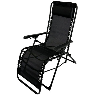 DEGAMO Relaxsessel NIZZA, Kunstgewebe schwarz 2*1, stufenlos verstellbar, faltbar schwarz
