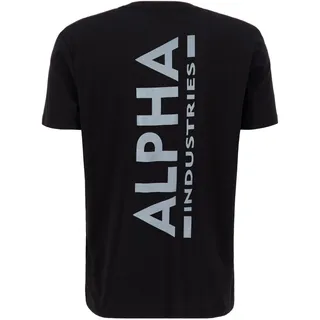 Alpha Industries T-Shirt - T-Shirts Backprint T Reflective Print«, Gr. L, für Männer