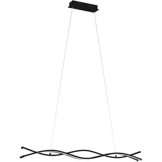 Eglo LED Pendelleuchte Lasana 3 schwarz 98,5 x 8 cm warmweiß