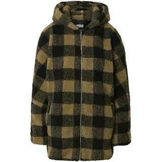 URBAN CLASSICS Oversized Check Jacke Soft Taupe / Black S