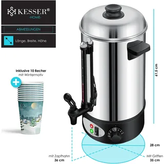 Kesser Glühweinkessel 20 l Edelstahl