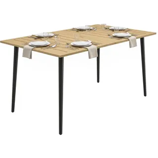 Outsunny Gartentisch 145 x 85 x 72 cm Grau