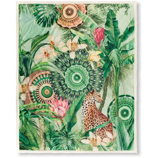 Plaid HIP "Abhita" Wohndecken Gr. B/L: 130 cm x 160 cm, grün Plaids mit Mandalas