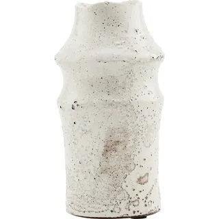 Nature Vase weiß mit Sandstruktur