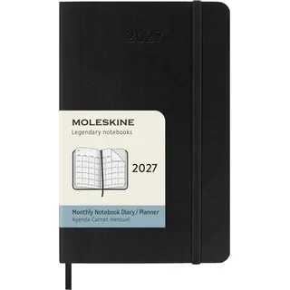 Moleskine Monatsnotizkalender 2027 Schwarz
