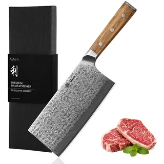 Wakoli Chai-Dao-Messer, Braun, Holz, 31 cm, Kochen, Küchenmesser, Hack & Wiegemesser