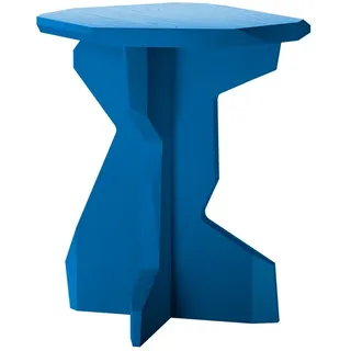 OUT Objekte unserer Tage - Fels Hocker, Esche massiv lackiert, berliner blau