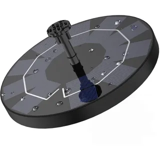 Solar Springbrunnen 2,5 W, Teichpumpe Solarpumpe für Garten Vogeltraenke Teich