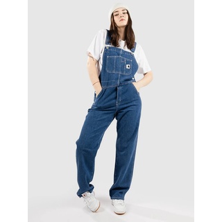 Carhartt WIP Bib Overall Straight Dungaree Jeans stone washed blue Gr. M