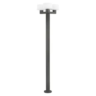 FARO Muffin Garten Standleuchte Aluminium 211,5 cm 1x E27 dunkelgrau