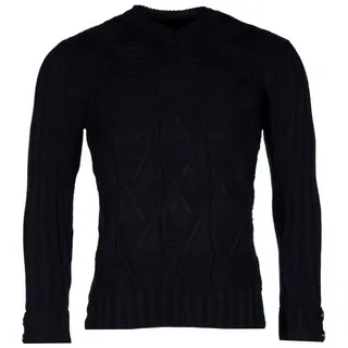 Banco 2-in-1-Pullover Herren Pullover mit Stehkragen abnehmbar Winter Pulli schwarz S