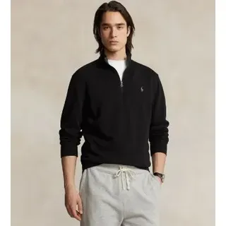 Polo Ralph Lauren für Herren. 710812963037 Schwarzer Pullover mit Reißverschluss (L), Lässig, Baumwolle