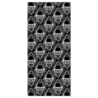 Wallario Türtapete Totenkopf-Muster, glatt, ohne Struktur 1 m x 2.2 m