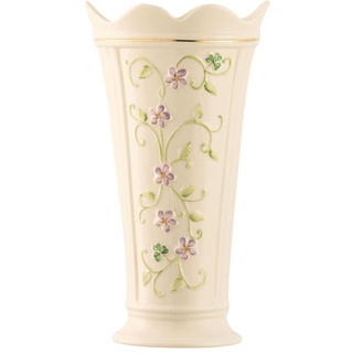 Belleek China Irische Flachs Vase 9,5 hoch