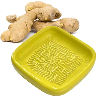 ANCKERAMIC® Ceramico Reibe – Muskatreibe, Knoblauchreibe, Ingwerreibe aus Keramik, Handarbeit, Designed in Finnland (Limone)