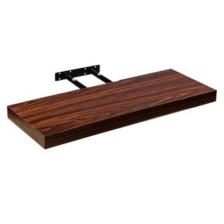 Stilista Wandregal Volato, freischwebend, Farb- & Größenwahl, 50 cm Holzdekor-dunkel