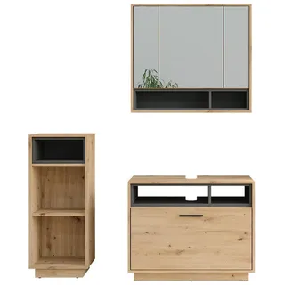 Vicco Beatrice 3-tlg. Artisan Eiche/Anthrazit