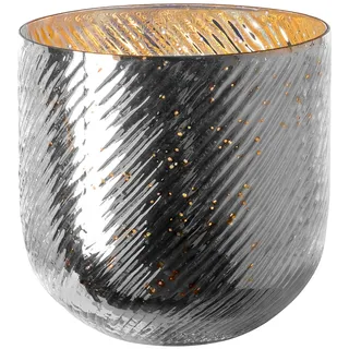 Fink Windlicht VICKY Glas Silber