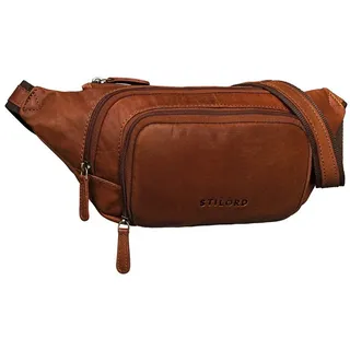 STILORD Bauchtasche "Luke" Bauchtasche Leder Herren Damen braun