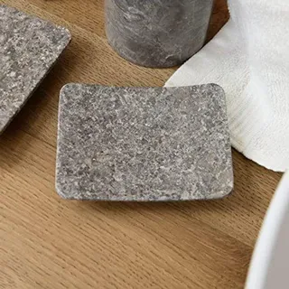 Seifenschale aus Marmor - Zen Grau 12x9x2cm
