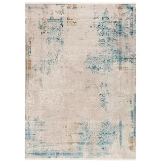 Musterring Vintage Teppich Opera 67 x 130 cm Mischgewebe Grau, Blau Grau /