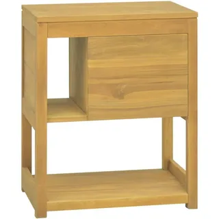 vidaXL Badschrank 60x40x75 cm Massivholz Teak