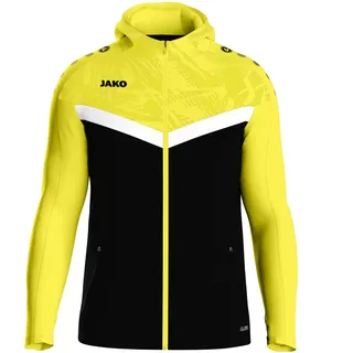Jako Iconic Kapuzenjacke Schwarz/Soft Yellow 34