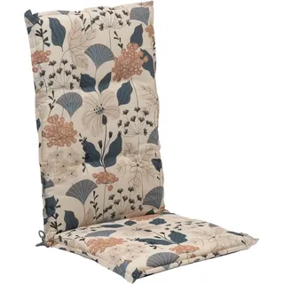 GO-DE Hochlehner Auflage 120 x 50 x 5 cm creme blau 1 St.