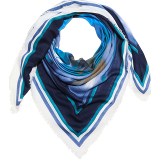 s.Oliver - Tuch mit Herringbone-Struktur, Damen, blau|mehrfarbig, 1