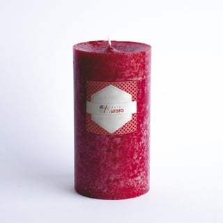Kerzen von Aurora lari Kerze parfümiert A-bunt, Berry Rot, 6.8 x 6.8 x 13 cm