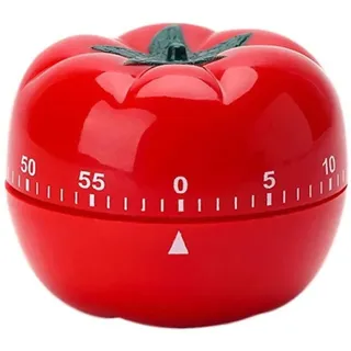 Aseok Küchentimer, Manuell, Mechanischer Wecker In Weckerform, 60 Minuten Drehbar, Zum Kochen Von Tomaten
