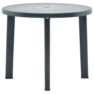 vidaXL Gartentisch Grün 89 cm Kunststoff