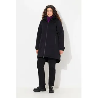 Ulla Popken Damen große Größen Übergrößen Plus Size HYPRAR Funktionsjacke, wasserdicht, 2-Wege-Zipper schwarz 42+ 833341100-42+ - 42-44
