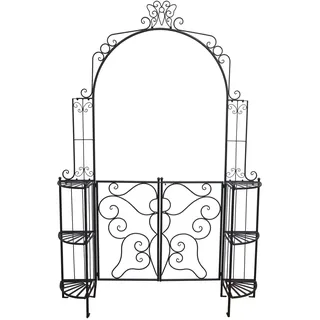 Garden Pleasure Rosenbogen Laki 29 x 156 x 233 cm Schwarz